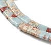 Synthetic Aqua Terra Jasper Beads Strands G-Z045-A19-01-3