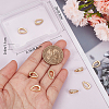 10Pcs Rack Plating Brass Micro Pave Cubic Zirconia Snap on Bails KK-BBC0008-87-3