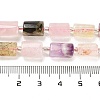 Natural Rose Quartz & Amethyst & Prehnite & Yellow Quartz Beads Strands G-G068-A22-01-5