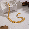 304 Stainless Steel Cuban Link Chain Bracelets for Women LS-TJ2572-3