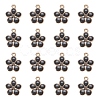 Light Gold Plated Alloy Enamel Pendants X-ENAM-R136-17D-1