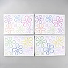 4Pcs PVC Daisy Flower Picture Stickers STIC-WH20003-01-1