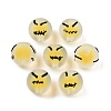Frosted Acrylic Enamel Beads FACR-G005-02B-3