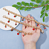 3Pcs Alloy Chain Short Bag Straps HJEW-HS00045-3