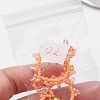 Glass Seed Beads Dangle Stud Earrings EJEW-MZ00396-02-3