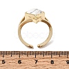 Brass Micro Pave Cubic Zirconia Cuff Rings for Women GG-CBA7610-11G-05-5