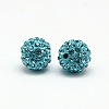 Polymer Clay Rhinestone Beads X-RB-A053-4mm-03-1
