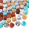 50Pcs 5 Colors Opaque Acrylic Beads OACR-TA0004-97-3