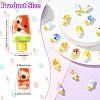 18Pcs 6 Colors Handmade Porcelain Beads PORC-CJ0001-38-2