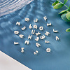 6Pcs 925 Sterling Silver Hollow Initial Beads STER-TA0001-53E-9
