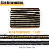 Centipede Braided Polyester Lace Trim OCOR-WH0092-02B-2