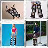 Denim Fabric Ripped Leg Sleeves AJEW-WH20060-26-4