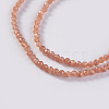 Glass Beads Strands EGLA-E057-02A-10-3
