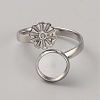 304 Stainless Steel Cuff Pad Ring Settings STAS-WH0027-46A-1