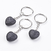 Natural Lava Rock Keychain KEYC-F019-02L-1