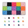 150G 15 Colors Handmade Polymer Clay Beads CLAY-JP0001-11-4mm-1