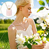 1Pc Natural Rose Quartz Perfume Bottle Necklaces NJEW-PH0001-37B-03-5