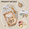 DIY Oval Alloy Graduation Cap Pendant Kits PALLOY-GA00006-5
