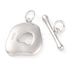 925 Sterling Silver Toggle Clasps STER-U005-08P-1