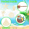 1Set Laser Cut Wood Shapes Pendants WOOD-CJ0002-23-3