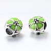 Alloy Enamel European Beads MPDL-T001-02M-3