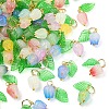 90Pcs 9 Colors Acrylic Charms PALLOY-YW00152-2