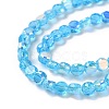 Transparent Electroplate Glass Beads Strands X-GLAA-Q099-A01-04-3