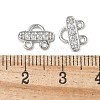 Brass Micro Pave Cubic Zirconia Chandelier Component Links KK-P290-28P-3