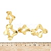 304 Stainless Steel Dangle Stud Earrings for Women EJEW-K268-13A-G-5