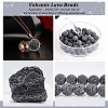 Unwaxed Natural Lava Rock Bead Strands X-G-F309-8mm-5