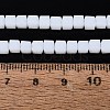 Opaque Frosted Glass Beads Strands GLAA-N072-01A-B01-4