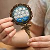DIY Foldable Handheld Mirror Embroidery Starter Kit SENE-PW0003-056A-1