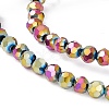 Electroplate Glass Bead Strands LS-EGLA-R042-4mm-04-3
