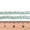 Electroplate Imitation Jade Glass Beads Strands X-EGLA-J025-F08-4