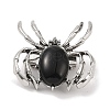 Natural Obsidian Brooches G-A224-01AS-13-1