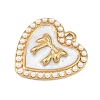 304 Stainless Steel Enamel Pendants STAS-P430-05G-2