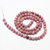 Natural Rhodonite Beads Strands G-D840-16-4mm-2
