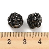 Gunmetal Brass Rhinestone Beads RB-F035-05B-02-3