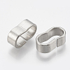 Tarnish Resistant 304 Stainless Steel Slide Charm STAS-T031-08-2