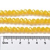 Baking Paint Imitation Jade Glass Bead Strands DGLA-A034-J8MM-A30-5