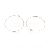 Ion Plating(IP) 316L Surgical Stainless Steel Hoop Earring Findings X-STAS-D164-01RG-2