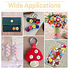320Pcs 20 Colors 4-Hole Resin Buttons BUTT-TA0001-29D-8