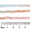 Transparent Painted Glass Beads Strands X1-DGLA-A034-T1mm-A19-3
