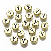 Plating Acrylic Beads X-PACR-CD0001-Y-1