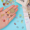 110Pcs 11 Colors Alloy Tri-Glide Adjuster Buckles FIND-GL0001-98-3