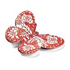 Printed Opaque Acrylic Beads MACR-R004-02E-2