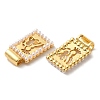 Rack Plating Brass & Acrylic Pearl Pendants KK-G488-05B-G-2