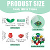 100Pcs 2 Styles Transparent Glass Beads GLAA-TA0003-93-4