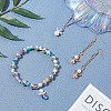 Tibetan Style Alloy Fairy Wing Beads TIBEB-PH0004-81-WH-5