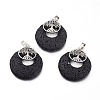 Natural Lava Rock Pendants G-I286-A-2